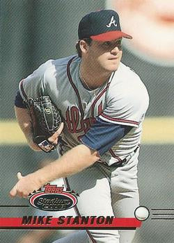 #38 Mike Stanton - Atlanta Braves - 1993 Stadium Club Baseball