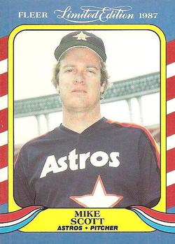 #38 Mike Scott - Houston Astros - 1987 Fleer Limited Edition Baseball