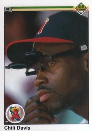 #38 Chili Davis - California Angels - 1990 Upper Deck Baseball