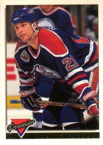 #38 Shayne Corson - Edmonton Oilers - 1993-94 O-Pee-Chee Premier Hockey - Gold