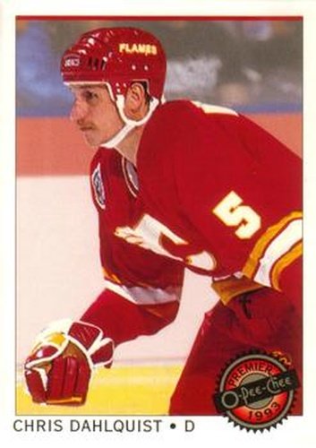 #38 Chris Dahlquist - Calgary Flames - 1992-93 O-Pee-Chee Premier Hockey