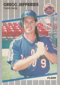 #38 Gregg Jefferies - New York Mets - 1989 Fleer Baseball