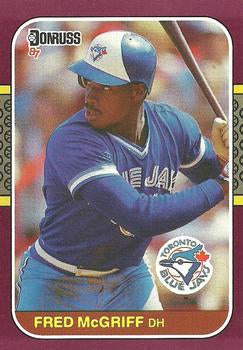 #38 Fred McGriff - Toronto Blue Jays - 1987 Donruss Opening Day Baseball