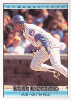 #38 Doug Dascenzo - Chicago Cubs - 1992 Donruss Baseball