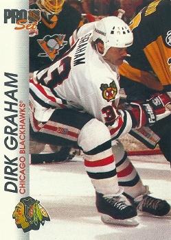 #38 Dirk Graham - Chicago Blackhawks - 1992-93 Pro Set Hockey