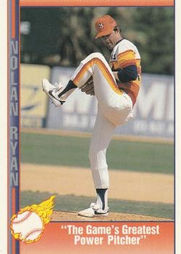 #38 The Game's Greatest Power Pitcher - Houston Astros - 1991 Pacific Nolan Ryan Texas Express I Baseball