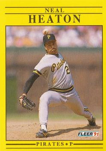 #38 Neal Heaton - Pittsburgh Pirates - 1991 Fleer Baseball