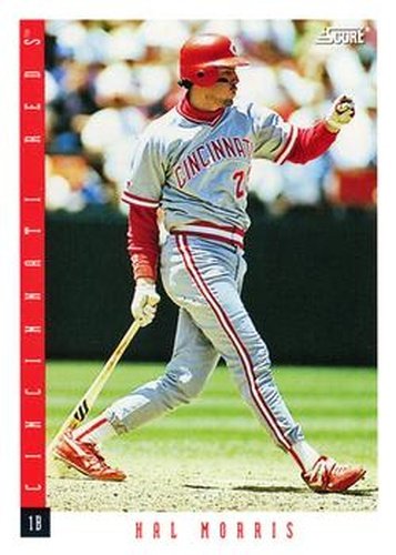 #38 Hal Morris - Cincinnati Reds - 1993 Score Baseball
