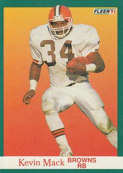 #38 Kevin Mack - Cleveland Browns - 1991 Fleer Football