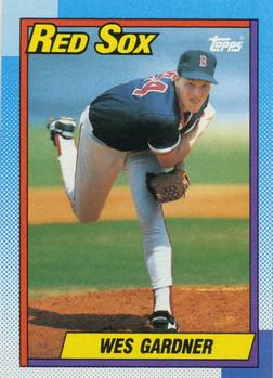 #38 Wes Gardner - Boston Red Sox - 1990 Topps Baseball