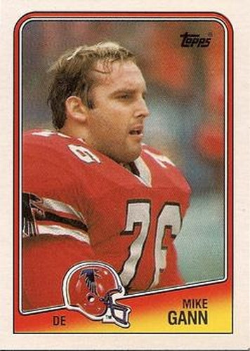 #390 Mike Gann - Atlanta Falcons - 1988 Topps Football