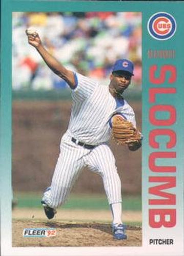 #390 Heathcliff Slocumb - Chicago Cubs - 1992 Fleer Baseball