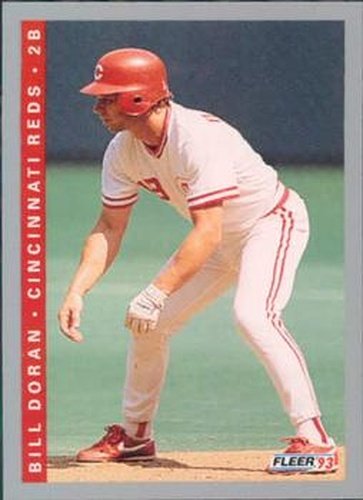 #390 Bill Doran - Cincinnati Reds - 1993 Fleer Baseball