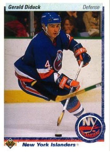 #390 Gerald Diduck - New York Islanders - 1990-91 Upper Deck Hockey