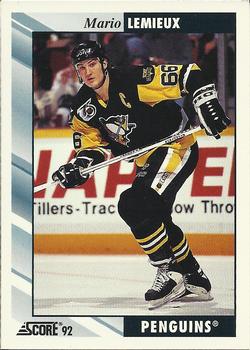 #390 Mario Lemieux - Pittsburgh Penguins - 1992-93 Score USA Hockey