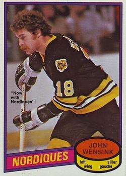 #390 John Wensink - Quebec Nordiques - 1980-81 O-Pee-Chee Hockey