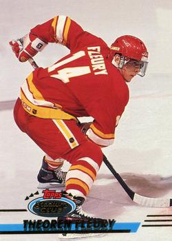 #390 Theoren Fleury - Calgary Flames - 1993-94 Stadium Club Hockey