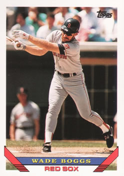 #390 Wade Boggs - Boston Red Sox - 1993 Topps Baseball