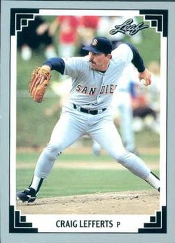 #390 Craig Lefferts - San Diego Padres - 1991 Leaf Baseball