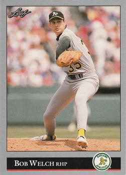 #390 Bob Welch - Oakland Athletics - 1992 Leaf Baseball