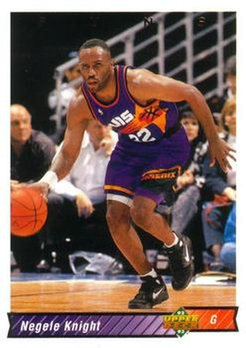 #390 Negele Knight - Phoenix Suns - 1992-93 Upper Deck Basketball