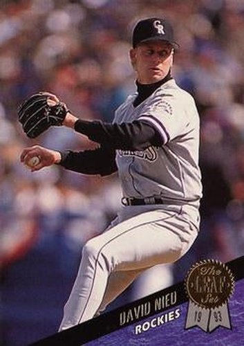 #390 David Nied - Colorado Rockies - 1993 Leaf Baseball