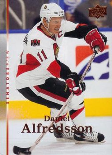 #390 Daniel Alfredsson - Ottawa Senators - 2007-08 Upper Deck Hockey