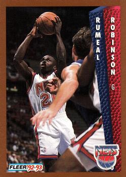 #390 Rumeal Robinson - New Jersey Nets - 1992-93 Fleer Basketball