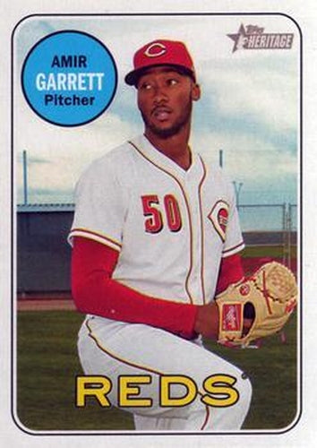#390 Amir Garrett - Cincinnati Reds - 2018 Topps Heritage Baseball