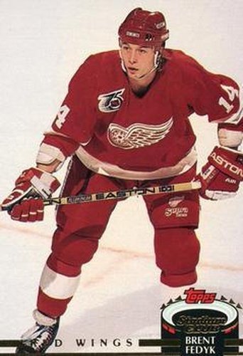 #390 Brent Fedyk - Detroit Red Wings - 1992-93 Stadium Club Hockey