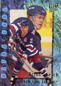#390 Brian Leetch - New York Rangers - 1995-96 Ultra Hockey