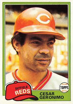 #390 Cesar Geronimo - Cincinnati Reds - 1981 Topps Baseball