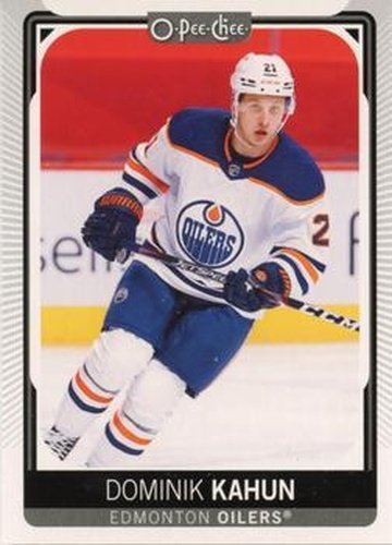 #390 Dominik Kahun - Edmonton Oilers - 2021-22 O-Pee-Chee Hockey