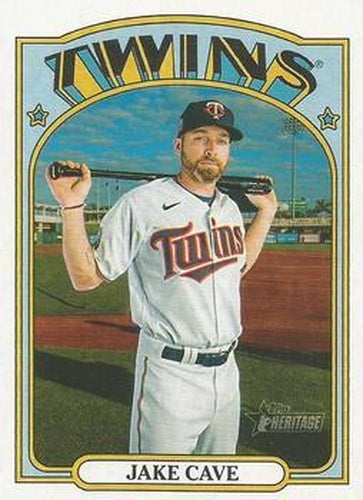 #390 Jake Cave - Minnesota Twins - 2021 Topps Heritage Baseball