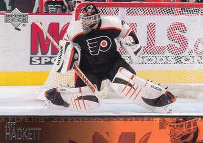 #390 Jeff Hackett - Philadelphia Flyers - 2003-04 Upper Deck Hockey