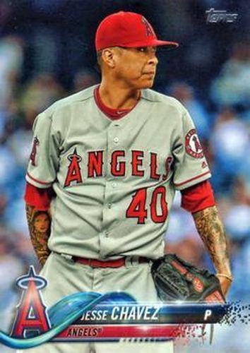 #390 Jesse Chavez - Los Angeles Angels - 2018 Topps Baseball