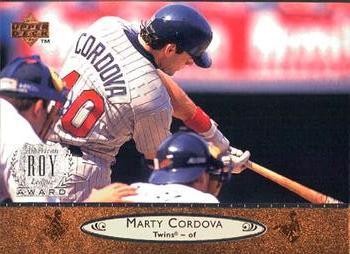 #390 Marty Cordova - Minnesota Twins - 1996 Upper Deck Baseball
