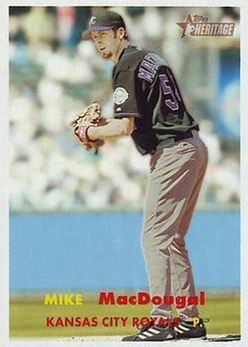 #390 Mike MacDougal - Kansas City Royals - 2006 Topps Heritage Baseball