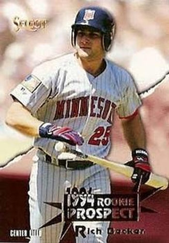 #390 Rich Becker - Minnesota Twins - 1994 Select Baseball