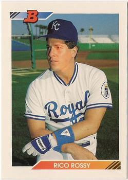 #390 Rico Rossy - Kansas City Royals - 1992 Bowman Baseball