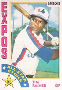 #390 Tim Raines - Montreal Expos - 1984 O-Pee-Chee Baseball