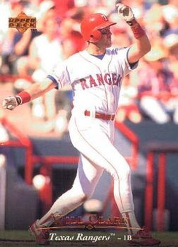 #390 Will Clark - Texas Rangers - 1995 Upper Deck Baseball