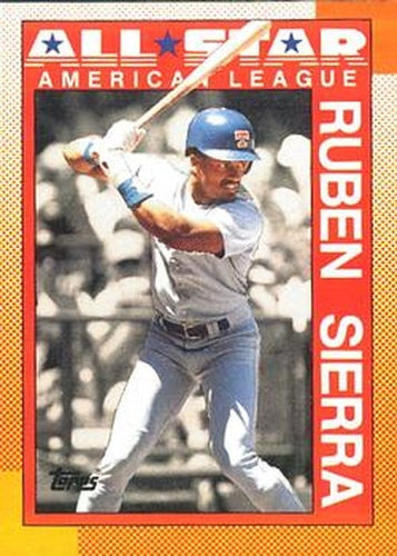 #390 Ruben Sierra - Texas Rangers - 1990 O-Pee-Chee Baseball