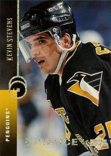 #390 Kevin Stevens - Pittsburgh Penguins - 1994-95 Upper Deck Hockey - Electric Ice