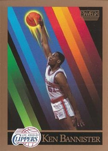 #390 Ken Bannister - Los Angeles Clippers - 1990-91 SkyBox Basketball