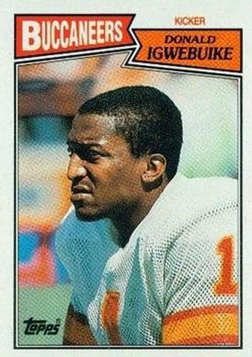 #390 Donald Igwebuike - Tampa Bay Buccaneers - 1987 Topps Football