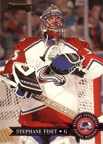 #390 Stephane Fiset - Colorado Avalanche - 1995-96 Donruss Hockey
