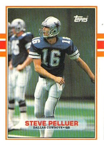 #390 Steve Pelluer - Dallas Cowboys - 1989 Topps Football