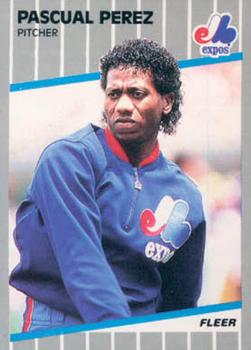 #390 Pascual Perez - Montreal Expos - 1989 Fleer Baseball