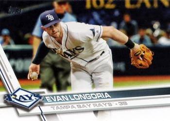 #390a Evan Longoria - Tampa Bay Rays - 2017 Topps Baseball